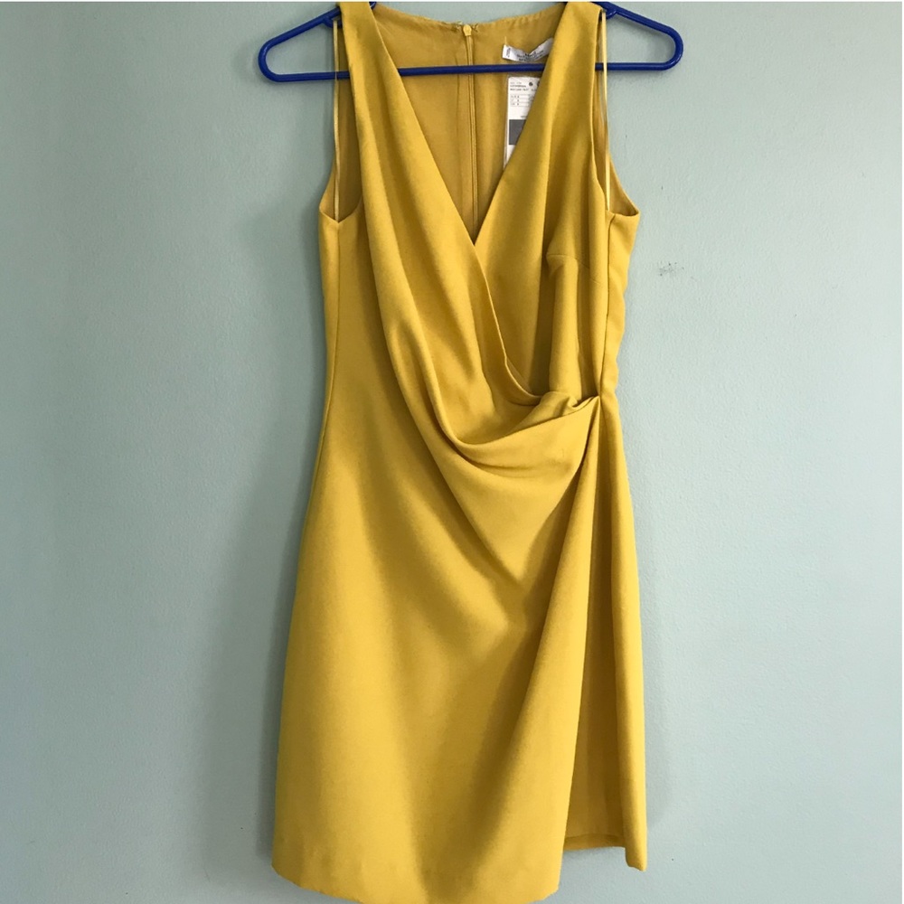 MANGO Wrap Front Dress